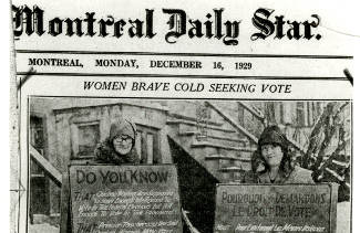 Deux suffragettes en 1929. 
