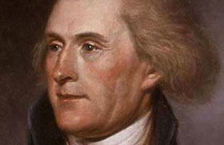Portrait de Thomas Jefferson.