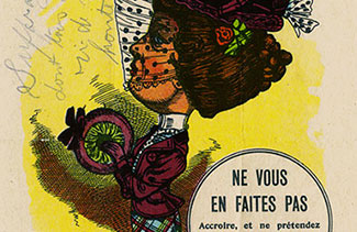 Caricature de Marie Lacoste-Gérin-Lajoie.