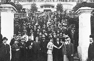 Clara Zetkin à la conférence internationale des femmes socialistes, 1910