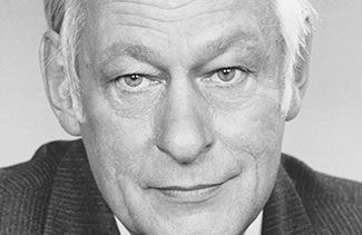 Portrait de René Lévesque.