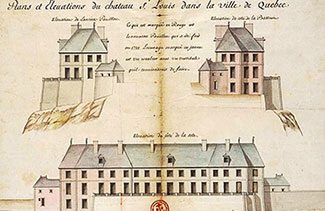 Plan du château Saint-Louis.