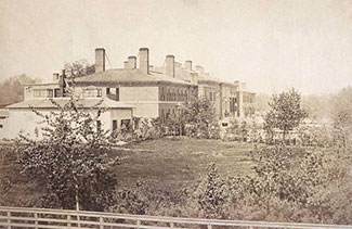 Édifices du parlement de Toronto en 1856.