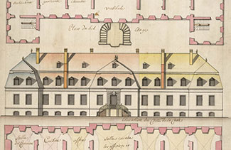 Façade du palais de l’intendant.