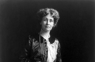 Portrait d'Emmeline Pankhurst.