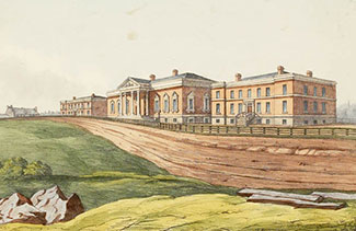 Lithographie du parlement de Toronto.