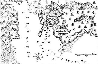 Carte du port de Tadoussac.