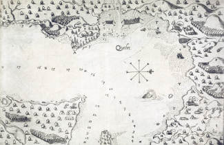 Dessin de Québec et ses environs.