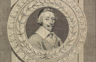 Toile montrant le cardinal de Richelieu.