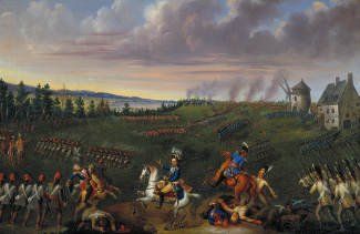 Toile La Bataille de Sainte-Foy.